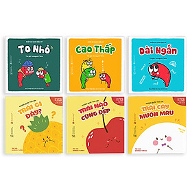 Combo 2 bộ Ehon (6 cuốn) dành cho bé từ 0 tuổi – Vương quốc trái cây – Phép so sánh diệu kì