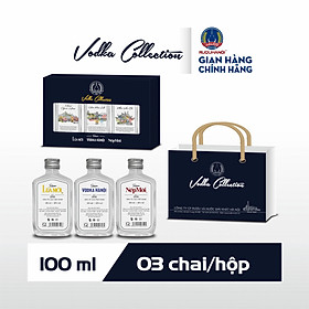 Rượu Vodka Collection HALICO nồng độ 40% chai 100ml kèm hộp