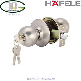 Tay nắm tròn =KL, cửa đi màu inox mờ Hafele 489.93.130( Hàng chính hãng)