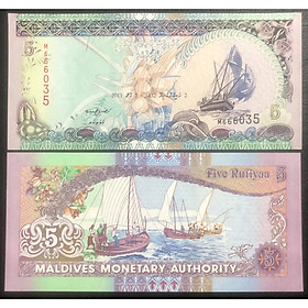 Mua Tờ 5 ruifiyaa Thuận buồm xuôi gió của thiên đường du lịch Maldives