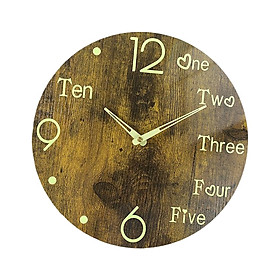 12 inch Luminous Wall Clock Analog Clock for Office Living Room