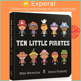 Sách - Ten Little Pirates Board Book by Mike Brownlow (UK edition, paperback)