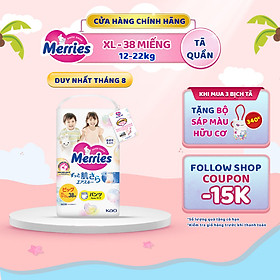 Tã/bỉm quần Merries size XL - 38 miếng