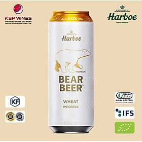 BIA GẤU HARBOE WHEAT 5% THÙNG 24 LON