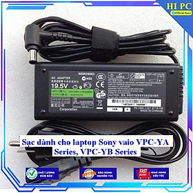 Sạc dành cho laptop Sony vaio VPC-YA Series VPC-YB Series - Kèm Dây nguồn - Hàng Nhập Khẩu