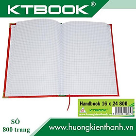 SỔ GHI CHÉP BÌA DA KTBOOK HANDBOOK CAO CẤP 800 trang size 16 x 24 cm ruột