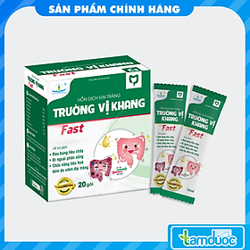 HỖN DỊCH ĐẠI TRÀNG TRƯỜNG VỊ KHANG FAST (Hộp 30 gói) Hỗ Trợ Giảm Đau Bụng, Tiêu Chảy, Đi Ngoài Phân Sống, Viêm Đại Tràng Cấp & Mãn Tính