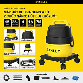 Mua Máy hút bụi 2 chức năng Stanley SXV19125P-1B – 4L – 15Kpa- HÀNG CHÍNH HÃNG