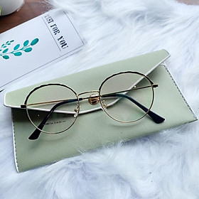 Gọng Kính Cận Tròn To Phối Viền Hoa Văn Nhiều Màu DORISEYEWEAR