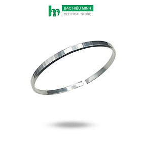 Lắc Tay Nữ Bạc Ta S99 Bản Nhỏ Kiểu Phay BẠC HIỂU MINH LTU633