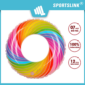 Phao bơi tròn in hoạ tiết vòng xoắn Colorful Sportslink
