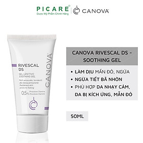 Gel Làm Dịu Da, Ngăn Ngừa Tiết Bã Nhờn Canova Rivescal DS Soothing Gel 50ml