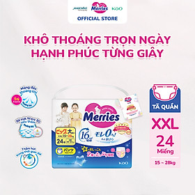 Tã quần Merries cỡ XXL 24 miếng