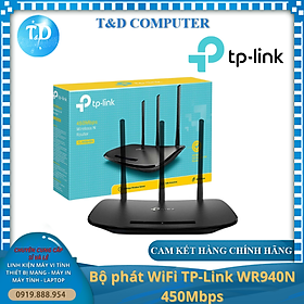 Mua Bộ phát WiFi TP-Link WR940N 450Mbps - Hàng chính hãng FPT phân phối