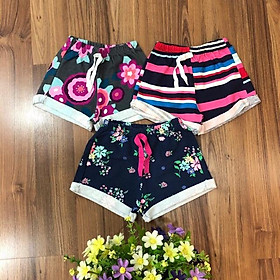 Quần đùi bé gái 1-7 tuổi vải da cá cực đẹp