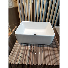 Mua CHẬU LAVABO ĐẶT BÀN HÌNH CHỮ NHẬT MEN CAO CẤP