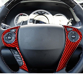 Car Steering Wheel Button Trim Cover Red for   Accessory