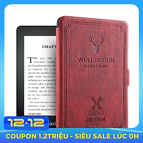 Combo Máy Đọc Sách Kindle Paperwhite Gen 10 (8GB - Màu Đen) và Bao da WELL BEGUN - Hàng nhập khẩu