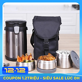 Bộ Hộp Cơm Giữ Nhiệt Easy Take Lunch Box Lock&Lock LHC8034 (2000ml)
