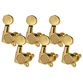 6PCS Full Sealed Guitar Tuners Tuning Pegs for Acoustic Guitar Part 6R Gold