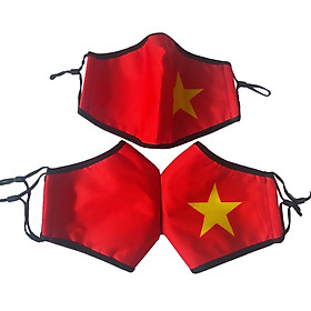Combo 3 khẩu trang cờ Việt Nam - Nam Nữ đều mang được