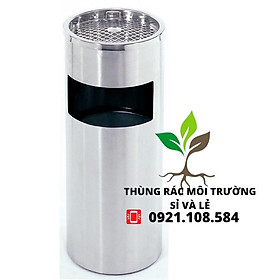 THÙNG RÁC GẠT TÀN DẠNG TRON INOX(INOX TRẮNG,ĐEN,MÀU VÀNG)