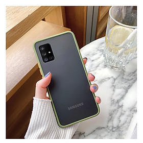 Ốp lưng trong nhám viền màu chống sốc cho SamSung Galaxy A51