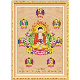Mua Tranh đính đá Thất Phật Lg1496 (50x70) chưa đính