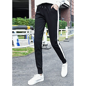 Quần thun jogger nữ phối 1 sọc HILO-QN01