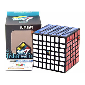 Rubik 7x7 viên đen cao cấp - tặng kềm chân đế