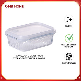 Mua Hộp Thủy Tinh Chịu Nhiệt Wavelock V   Nhiều Size   dễ dàng lựa chọn . Nhập  khẩu chính hãng Cobi home