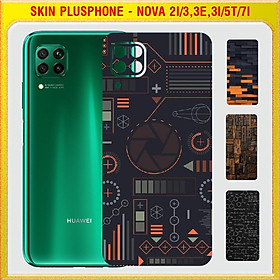 Mua Dán Skin cho mặt sau Huawei Nova 2i  3  3e  3i  4  5T  7i nhiều mẫu hot  độc lạ