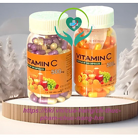 ￼VITAMIN  C  500mg Vinaphar - Tăng Tính Bền Thành Mạch , Tăng Sức Đề Kháng Cho Cơ Thề  (Chai 100v )