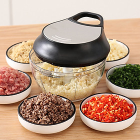 Dụng Cụ Xay Tỏi Ớt Đồ Ăn Dặm Cho Bé Thiế t Kế Nhỏ Gọn Tiện Lợi