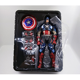 Mô Hình Khớp Captain America PA 28cm Di Chuyển Nhiều Phụ Kiện