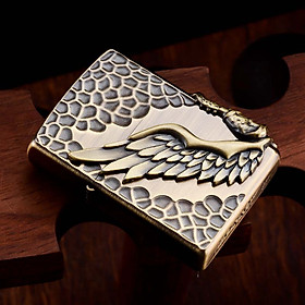 Mua Hột Quẹt Bật Lửa Xăng Đá Z9837 Thiết Kế Đẹp Độc Lạ Hình Đôi Cánh - Dùng Xăng Bấc Đá Cao Cấp