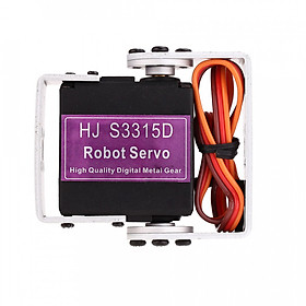 Hj S3315D Hight Performance Full Metal 15Kg Torque 180° Rotating Digital Robot Servo With Long And Short Straight U