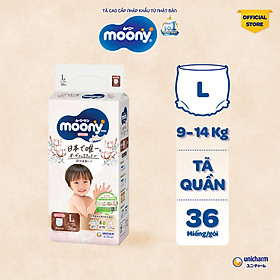 Tã Quần Moony Natural Bông Organic L36 (36 Miếng)