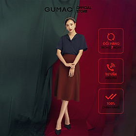 Áo sơ mi nữ GUMAC áo sơ mi nữ thiết kế tay ngắn cổ lật AB119