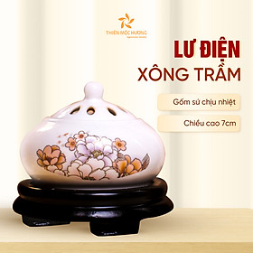 Hình ảnh Lư điện xông trầm hương Thiên Mộc Hương chất liệu gốm sứ chịu nhiệt cao cấp