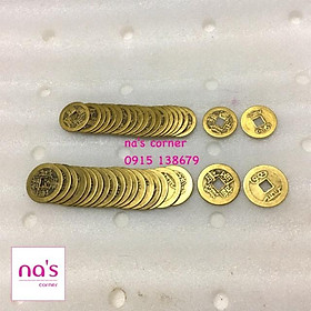 Gói 20 đồng tiền xu cổ phong thuỷ đồng thau