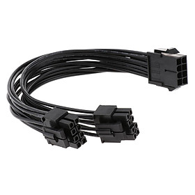 1 Piece CPU 8 Pin to Dual 8 Pin (4+4) Power Supply Cable