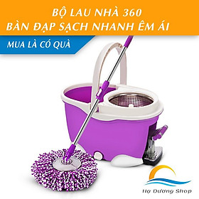 Mua Bộ lau nhà 360 độ Thái Lan tự vắt  bàn đạp chân giặt vắt nhanh chóng hàng cao cấp HADU
