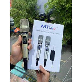 Mua Micro Không Dây MTMAX Q02 Cao Cấp 2 Mic Chuyên Dùng Cho karaoke Hát Nhẹ