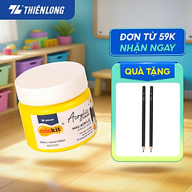 Màu nước acrylic cao cấp không phai màu dạng hũ 100ml Thiên Long Colokit ACR-C007