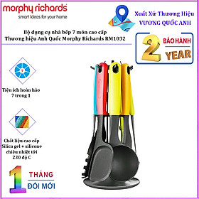 Bộ dụng cụ nhà bếp 7 món Morphy Richards RM1032 chất liệu Gel Silica chịu nhiệt cao - Hàng Nhập Khẩu