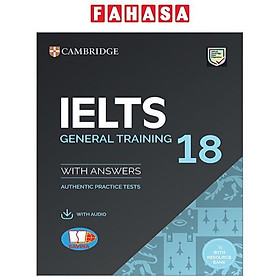 Hình ảnh Cambridge IELTS 18 General Training - With Answer + Audio