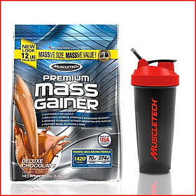 Sữa tăng cân, tăng cơ nhanh MuscleTech Premium Mass Gainer 12lbs (5,4kg) – Hỗ trợ tăng cân, tăng sức mạnh, phát triển cơ bắp dành cho người tập thể hình và thể thao - Bao bì mới - Hàng chính hãng Muscletech USA - Kèm quà tặng