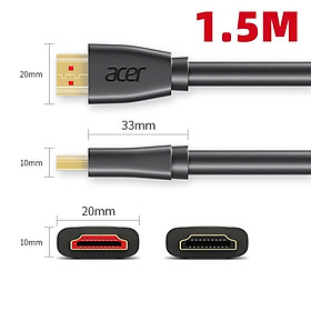 Dây Cáp Lõi HDMI 2.1 8K 48Gbps, 4K 165Hz Dài 1.5M Dùng Cho Tivi/ Máy Tính/ Playstation - Hàng Chính Hãng