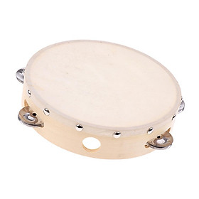 Hand Tambourine Percussion Toys Musical Instrument for Dancing Parts 8 Inch